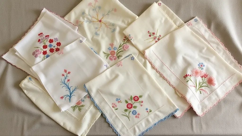 Collection of antique handkerchiefs