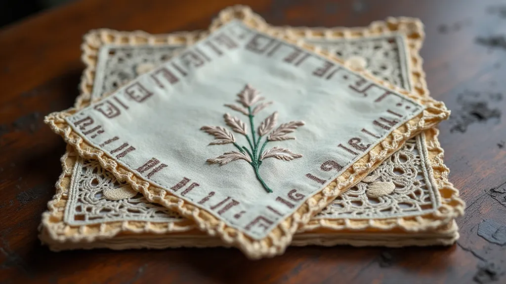 Irish Crochet Handkerchief Storage