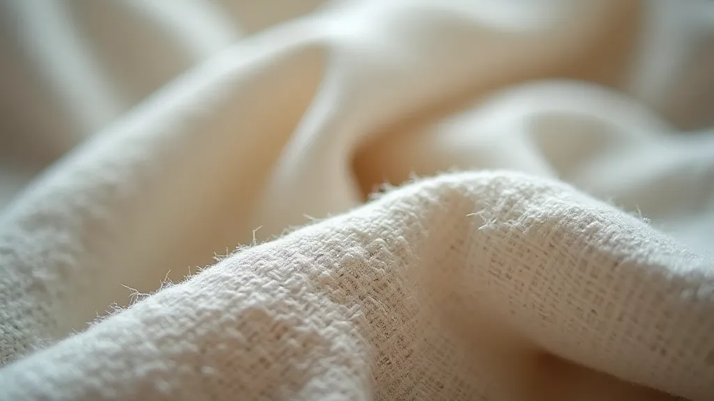 Close-up of the weave of a linen handkerchief, showing the 4-over-1 twill pattern.