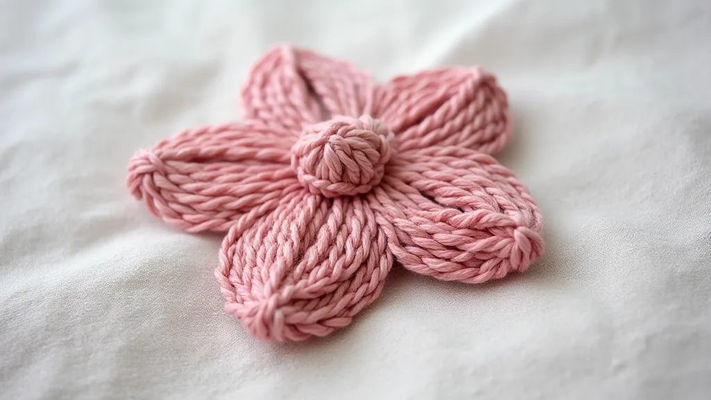 Satin stitch embroidery on antique handkerchief