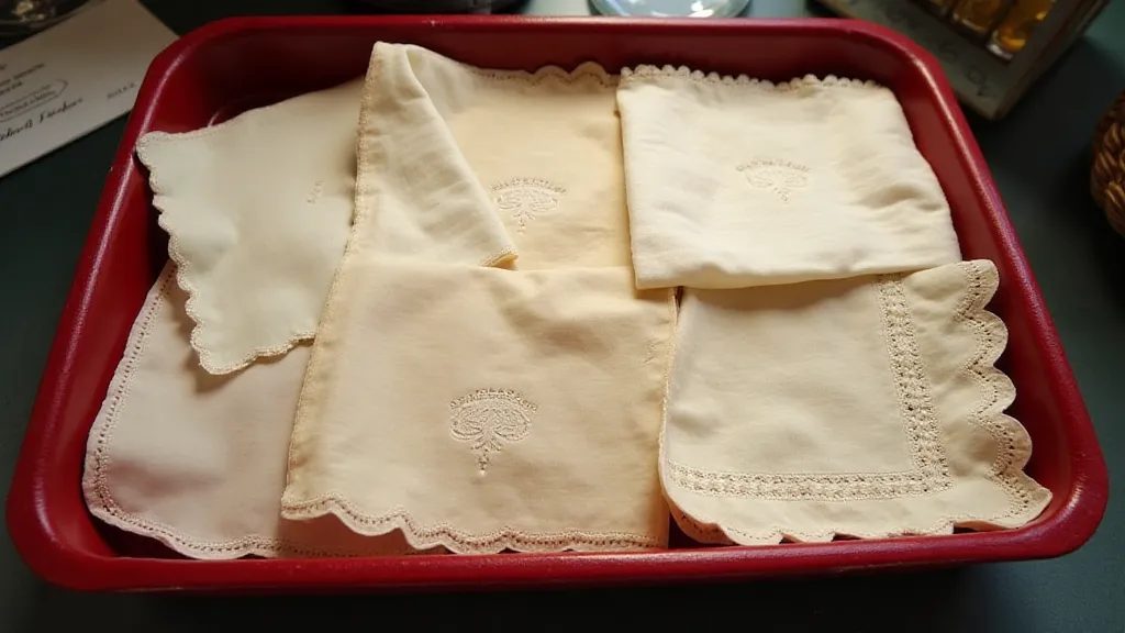 Collection of antique handkerchiefs